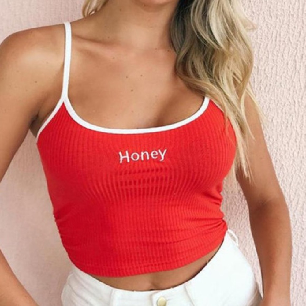 “Honey” Cropped Tank